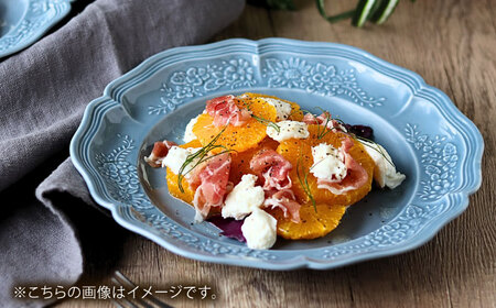 【波佐見焼】ombre de fleur ブーケプレート　ブルーグレー　2枚セット　食器 皿【翔芳窯】[FE435] 波佐見焼 食器