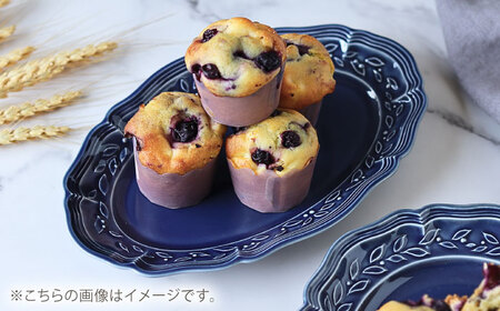【波佐見焼】ombre de fleur オリーブオーバル アズール 2枚セット　食器 皿【翔芳窯】[FE451] 波佐見焼 食器