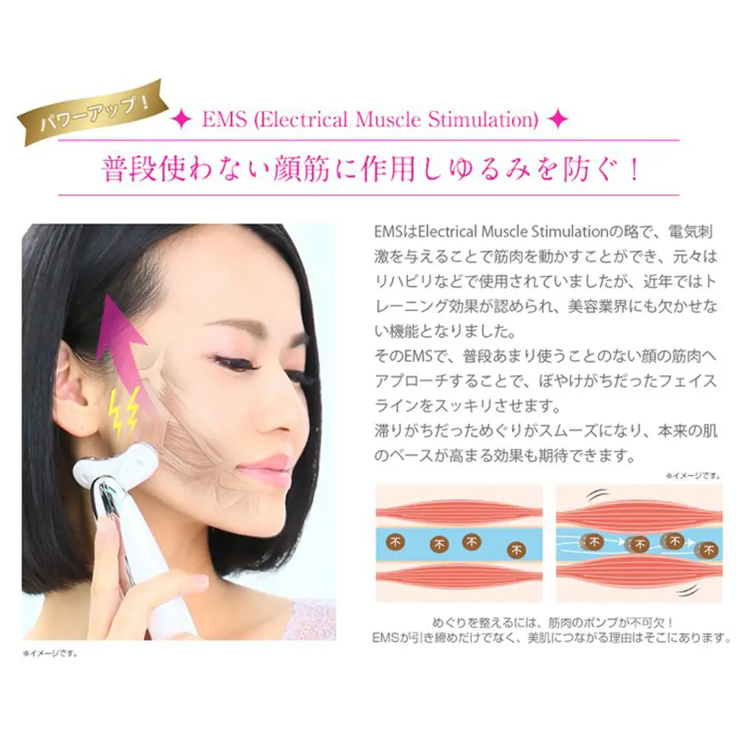 【ギフト対応可】美顔器 【NEW 美ルル リバース 】 グロスゴールド ＆プラセンタマスク プレミアムケアセット