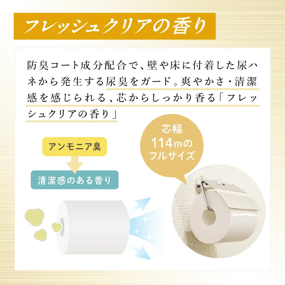 エリエール トイレット ティシュー 消臭＋ ダブル 計72ロール 