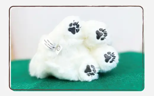 ＜よちよちあきた＞秋田犬白毛ぬいぐるみ（鼻ピンク）　座り　Ｓサイズ　【45P7314】【秋田犬保存会】