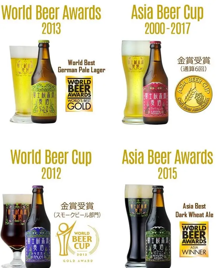 【ふるなびWEEK対象】【富士河口湖地ビール】富士桜高原麦酒（4種8本セット）金賞クラフトビール飲み比べ 
