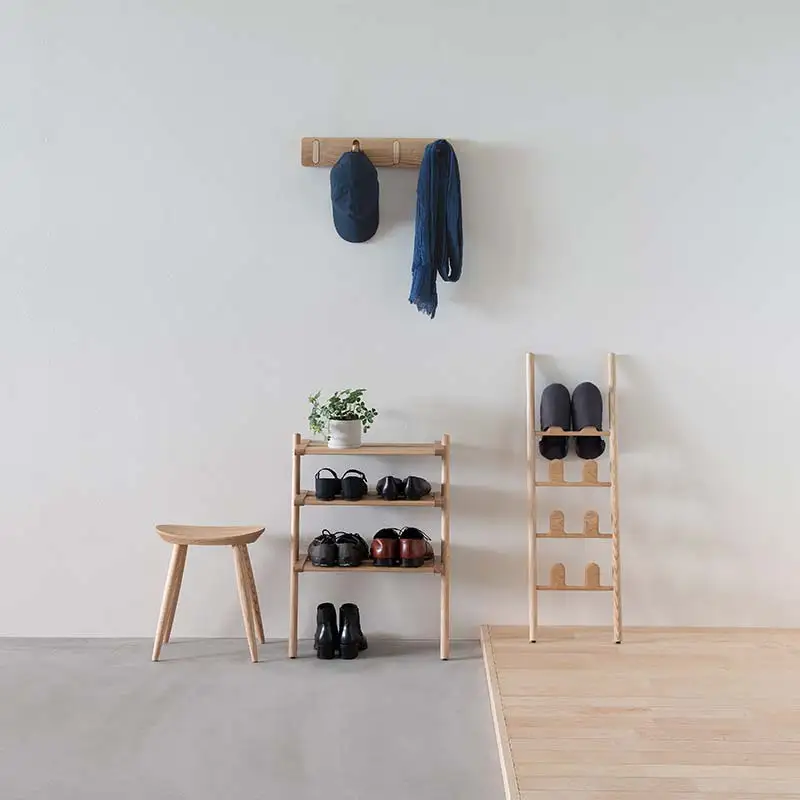 旭川家具 コサイン リーフラック 北海道タモ HOKKAIDO WOOD インテリア 木工 工芸品 F6S-504