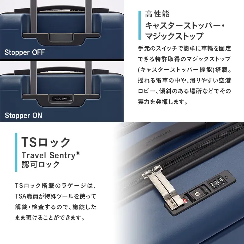 スーツケース プロテカ MAXPASS4 ガンメタリック 40L スーツケース