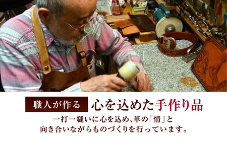 職人手作り 本革 ペン＆メガネケース 6色 【ブラック】 / 本革 ペンケース メガネケース 牛ヌメ革 小浜市 / フウネレザーファクトリー[BFAJ190]