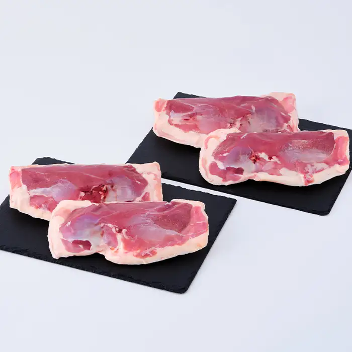 【A-247】グッドワン　近江鴨ロース（ステーキカット）×4枚（1枚：約350～400g）【高島屋選定品】