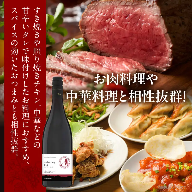 【数量限定】アンベラシー レッド(計1本) ワイン 酒 アルコール 国産_T014-0465