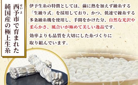 ＜伊予生糸（31デニール糸）約1kg＞ 国産 伊予生糸 いよいと 伊予 生糸 国産生糸 西予産 GI登録 絹糸 白生糸 日本製 生繰り式 国産繭使用 友禅染め 染色 手織り 組紐 糸 伝統工芸 愛媛県西予市蚕糸業振興協議会 西予市【常温】『1か月以内に順次出荷予定』NES0005