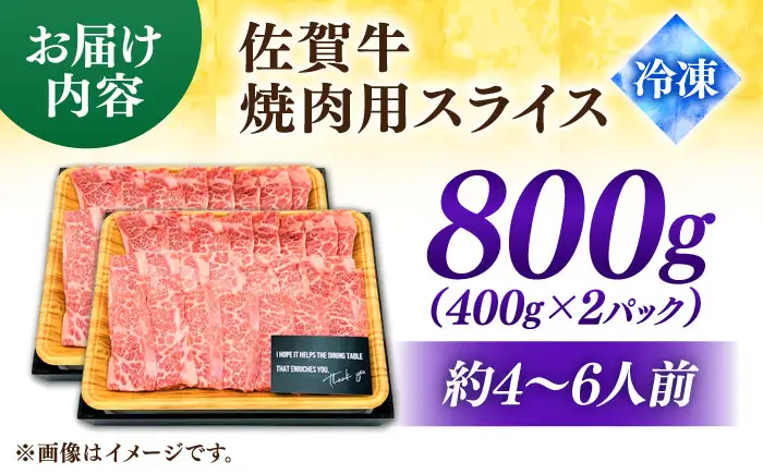 艶さし！ 佐賀牛 焼肉用（バラor肩orモモのいずれか1種）800g 吉野ヶ里町[FDB077]