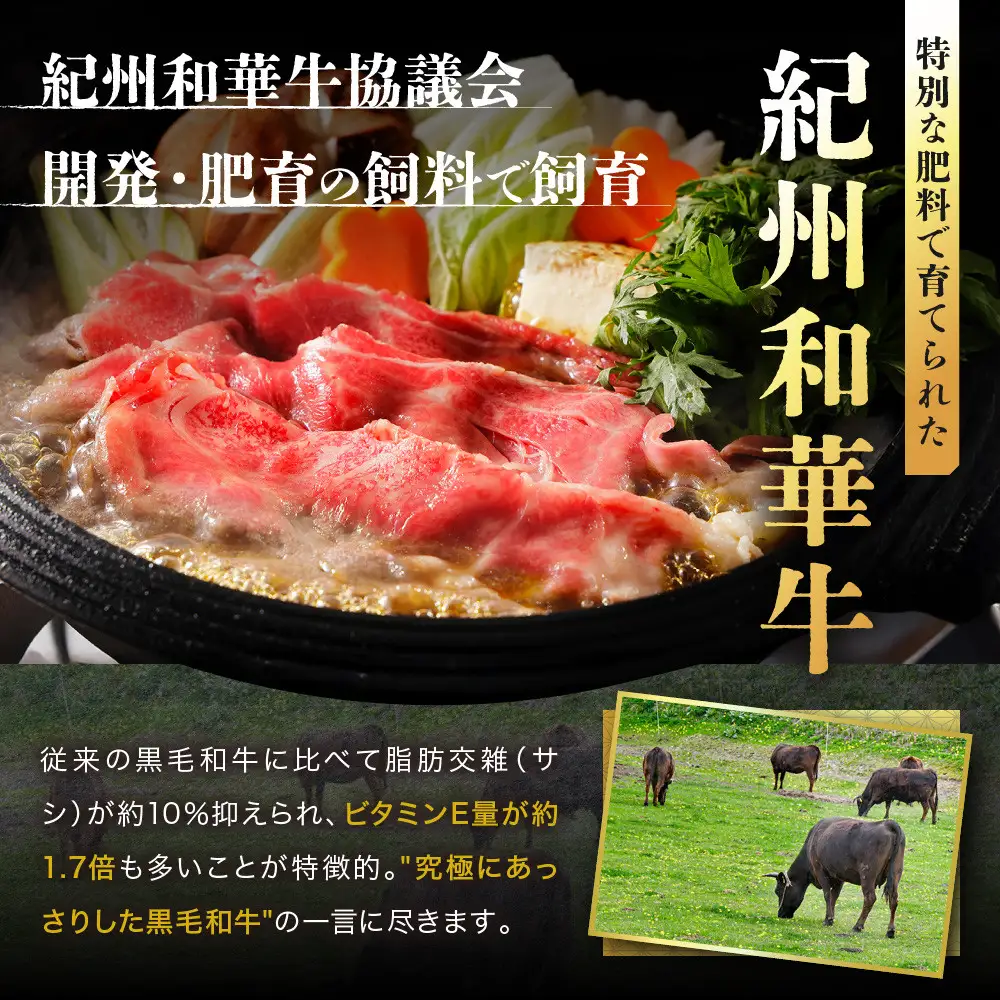 ［A4・A5］熟成紀州和華牛 切り落とし 600g（200g×3P）