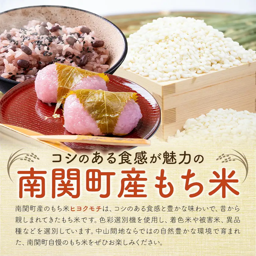 令和7年産 南関産 ヒヨクモチ もち米 6kg 有限会社花見商店