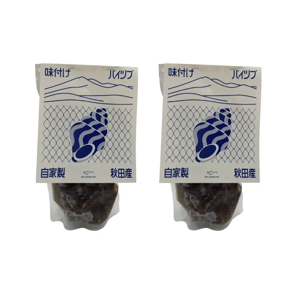 バイ貝 魚介類 味付きバイ貝 甘煮 秋田県産 バイ貝【600g(300g×2パック)】【冷凍】