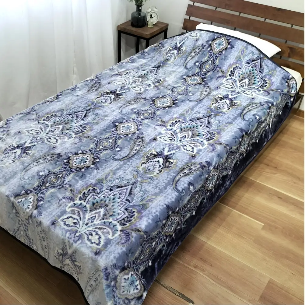 【シングル2枚組】洗える 吸湿発熱 軽量あったか毛布 (140×200cm)×1セット（ピンク1枚・ブルー1枚） MO-6061-2P