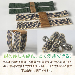 リガチャ【SANADA】　アルトサックス用（エボナイトサイズ） リガチャ SANADA アルトサックス用 エボナイトサイズ 選べる デザイン 市松 茶 緑 緑茶 アルトサックス マウスピース チタンリング 音質向上 音質改善 耐久性 着せ替え可能 洗濯可能 洗える 紐 楽器アクセサリー 楽器パーツ 愛知県 小牧市 送料無料 [195S14]
