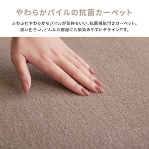 ペットにもやさしい 抗菌。防臭カーペット シエロ 江戸間4.5帖 1枚 600094