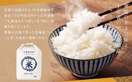【10ヶ月定期便】らんこし米（ななつぼし）10kg×10回 計100kg お米 米 ななつぼし 精米