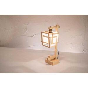 【照明／国産檜】スタンドライト/CombinationLamp『旬ミニ shun-mini』 白×白　A550-A