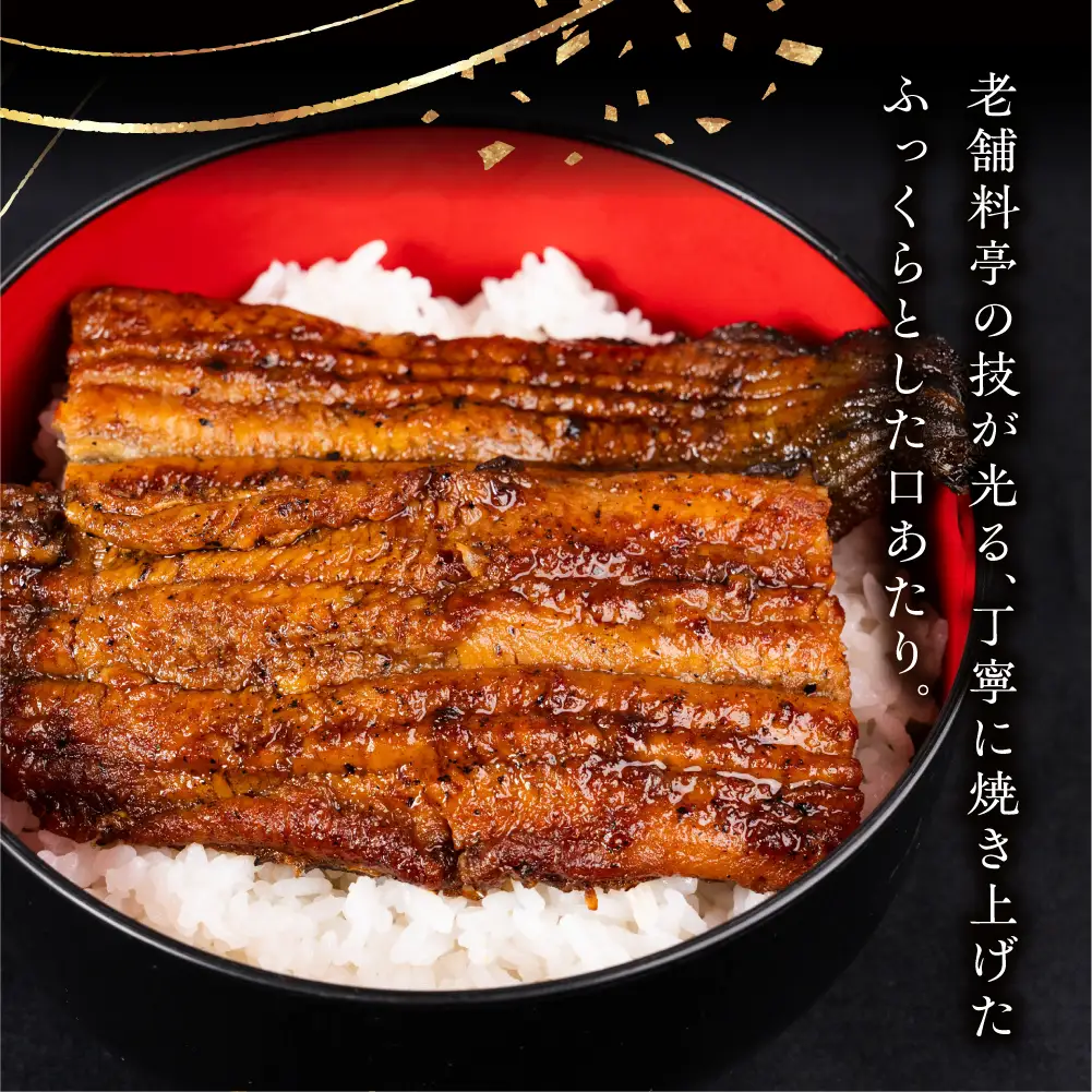 【ふるなびWEEK対象】【うなぎ 蒲焼】老舗料亭の長焼（２尾）｜うなぎ