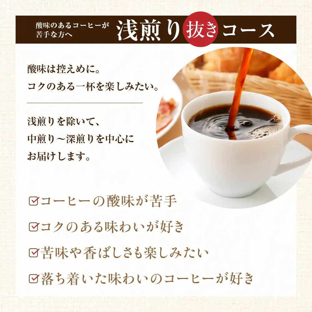 【コーヒー豆定期便12か月】『焙煎幸房“そら”』世界を旅するコーヒー　浅煎り～深煎りおまかせコース・粉　200g×1種類