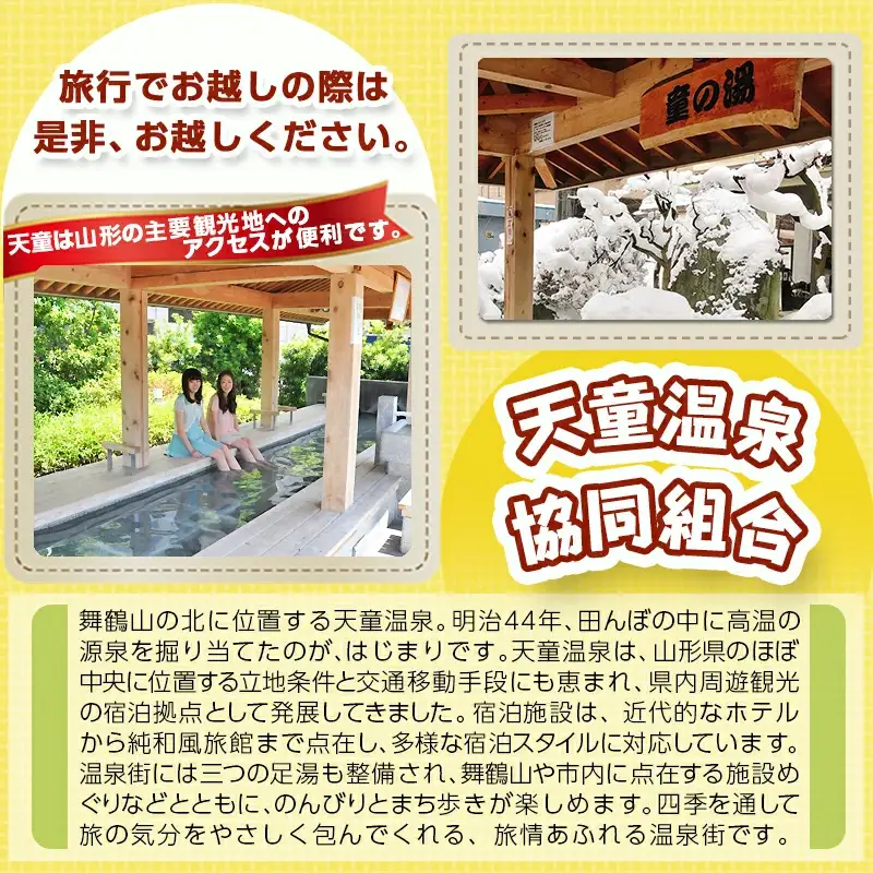 天童温泉 共通 利用券 チケット 温泉 山形県 天童市