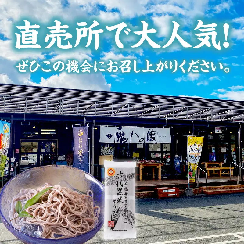 古代黒米そうめん 麺類 そうめん 素麺 麺 特産品 古代米 黒米 黒米そうめん お取り寄せ ご当地 グルメ 宮崎県 高千穂町 _Tk005-108