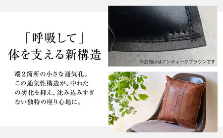 クッション レザークッションtunagu 35 アンティークブラウン 本革 レザー 革 カバー 35×35 インテリア 大阪府高槻市/KAKURA[AOBI054]