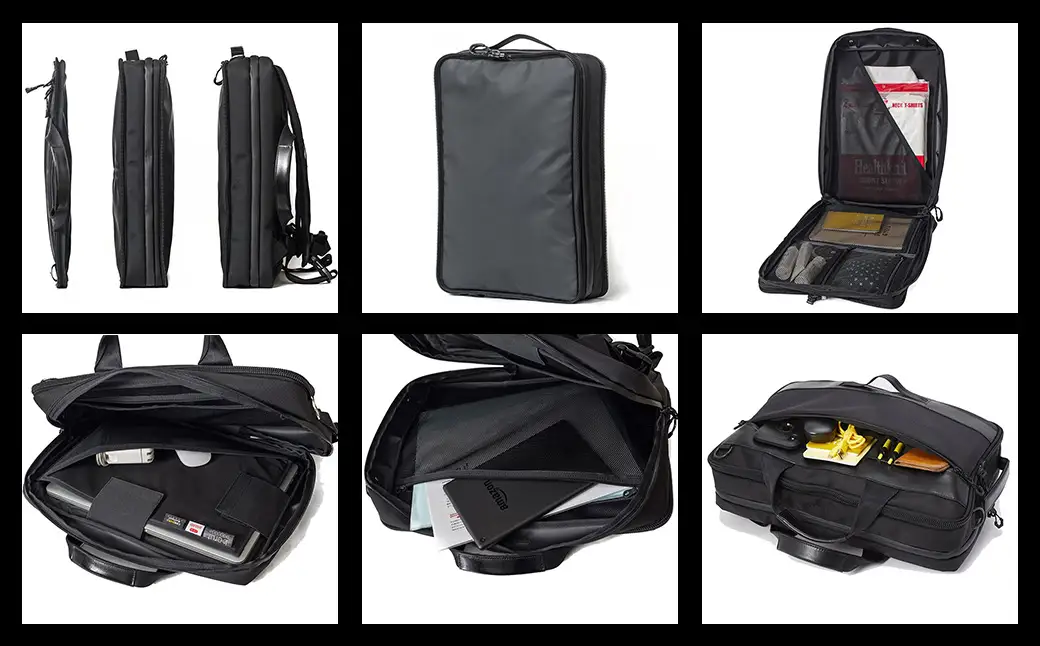 豊岡鞄 ベルーフバゲージ Urban Commuter 2x3WAY BRIEF PACK HA（ブラック）/ beruf baggage バックパック ビジネスバッグ ビジネスリュック リュックサック メンズ リュックメンズ カバン