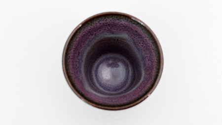 【 燿彩窯変紫焔釉 】 ぐい呑み （ 小野寺裕司 作 ） 径約6.5cm×高さ約5.7cm