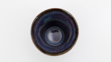 【 燿彩窯変紫焔釉 】 ぐい呑み （ 小野寺裕司 作 ） 径約6.1cm×高さ約6.0cm