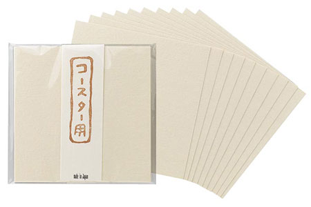 箔衣 2重ストレートカップ【桐箱入】越前和紙コースター添え