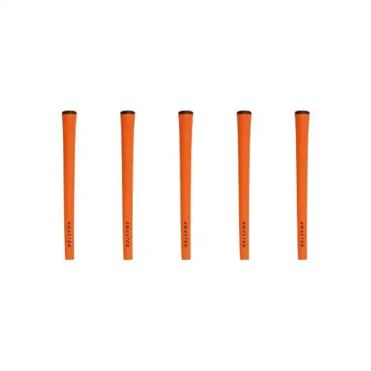 GMASTER GOLFGRIP ( スタンダード ) オレンジ × チョコレート 5本