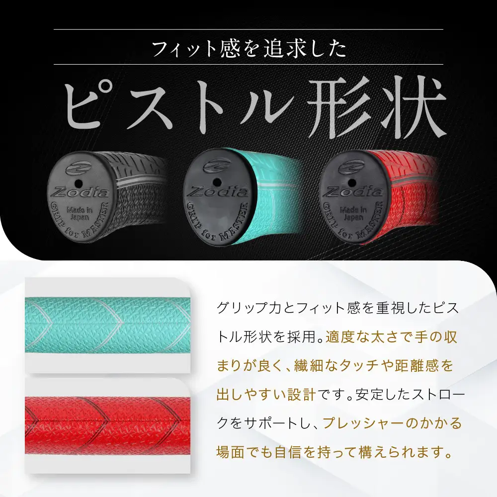 Zodiaオリジナルカイマン　パターグリップ　Zodiaロゴ　スカイブルー　１本