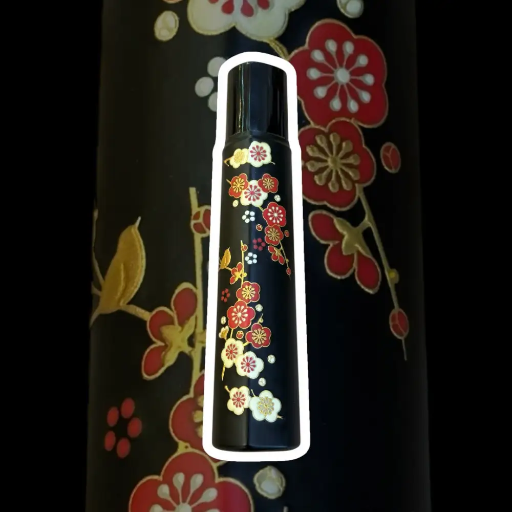 彩季彩堂　極上安来青鋼1号　三徳万能包丁　梅の花＜和風レトロモダン＞　木製ハンドル