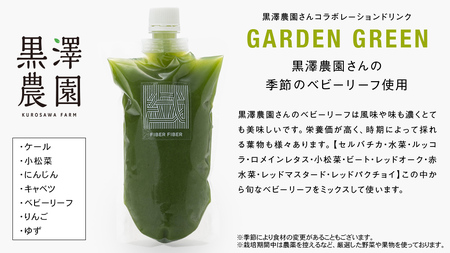 【大容量】野菜と果物の コールドプレスジュース ＧＡＲＤＥＮ ＧＲＥＥＮ 360ml × 3本セット