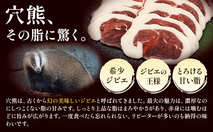 穴熊入りジビエ満喫セット 穴熊 猪 ロース 鹿 ミンチ 計約1.5kg ダブルビーゼット株式会社 (さつまのジビエファクトリー) 《90日以内に出荷予定(土日祝除く)》