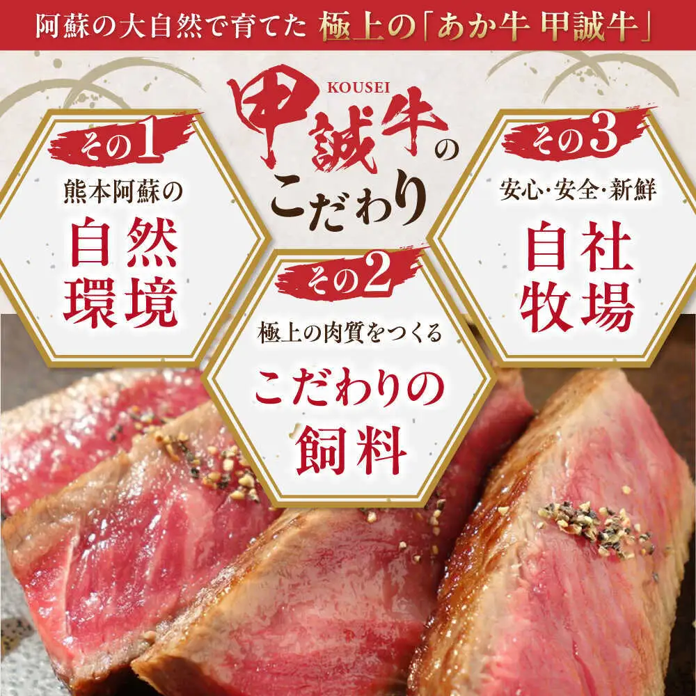 【全6回定期便】あか牛ロースステーキ 約200g×2枚 あか牛ロースステーキ[AYCQ099]