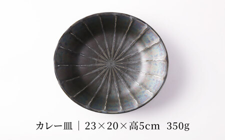 【美濃焼】Airstack-GINSAI- カレー皿 サラダ皿 ペア 4点セット【TOKI MINOYAKI／丸利玉樹利喜蔵商店】食器 皿 焼肉[MEE100]