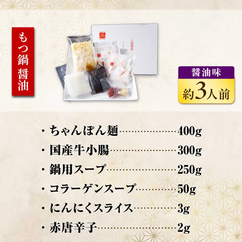 【隔月6回定期便】「上田商店」おすすめ定期便 [BGAD078]もつなべ