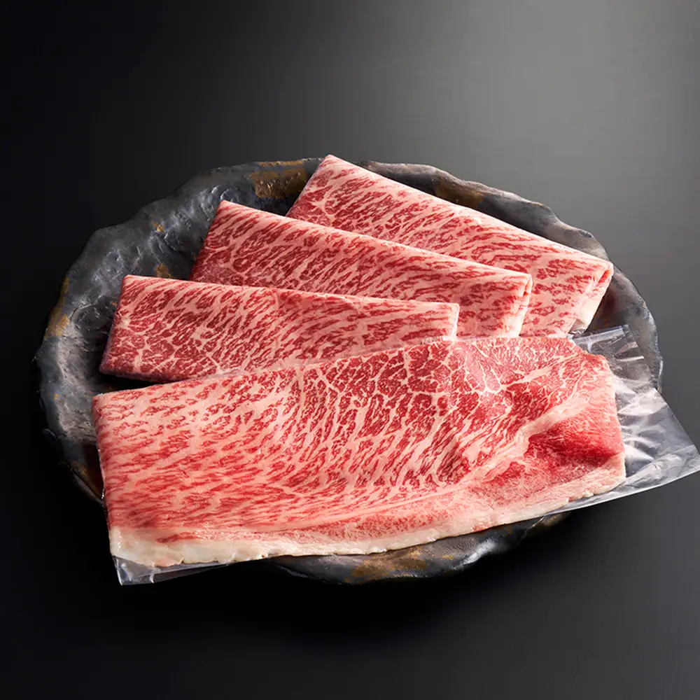やまぐち和牛燦 すき焼き 食べ比ベセット 500g（もも・肩ローススライス各250g）（下松市） ／ 国産 牛肉 国産牛 肉 和牛 ブランド牛 No.214