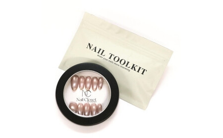 ネイルチップ　ミディアム【艶羽衣】XSサイズ　Antellijan大宮ネイルサロンのハンドメイド　M5-XS【11100-2138】
