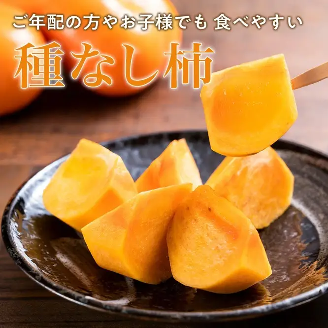 三重県産 たねなし 次郎柿 5kg（M以上）｜果物 柿｜きんちゃん農園