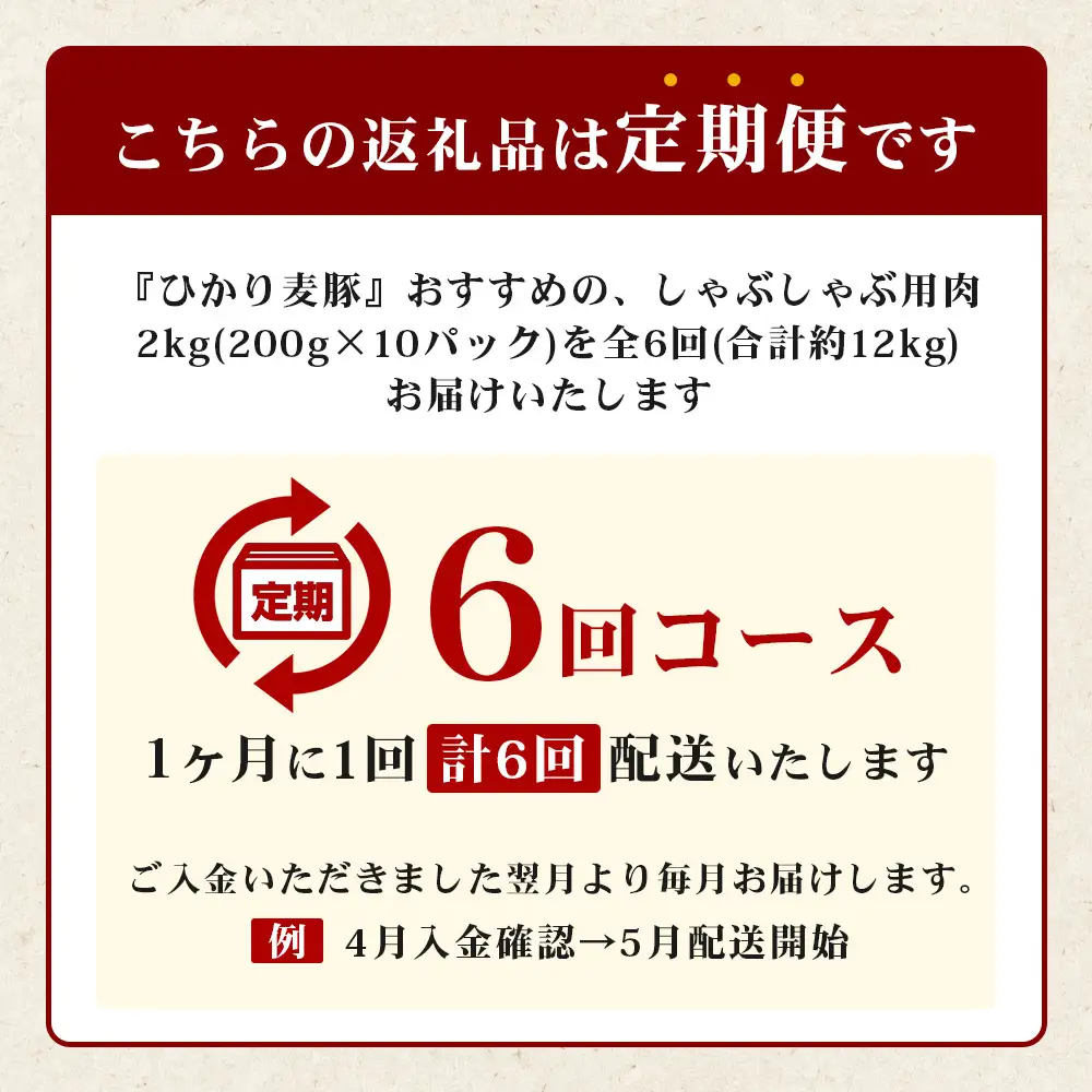 【定期便全6回】鹿児島県産 ひかり麦豚 しゃぶしゃぶ 食べ比べセット 約2kg （200g×10パック） トレーなし 冷凍 HM-17 | 肉 お肉 にく 豚肉 ロース 肩ロース バラ肉 スライス 真空冷凍 産地直送 新鮮 小分け 甘み 産地直送 鹿児島県 南大隅町 ひかり麦豚直売所