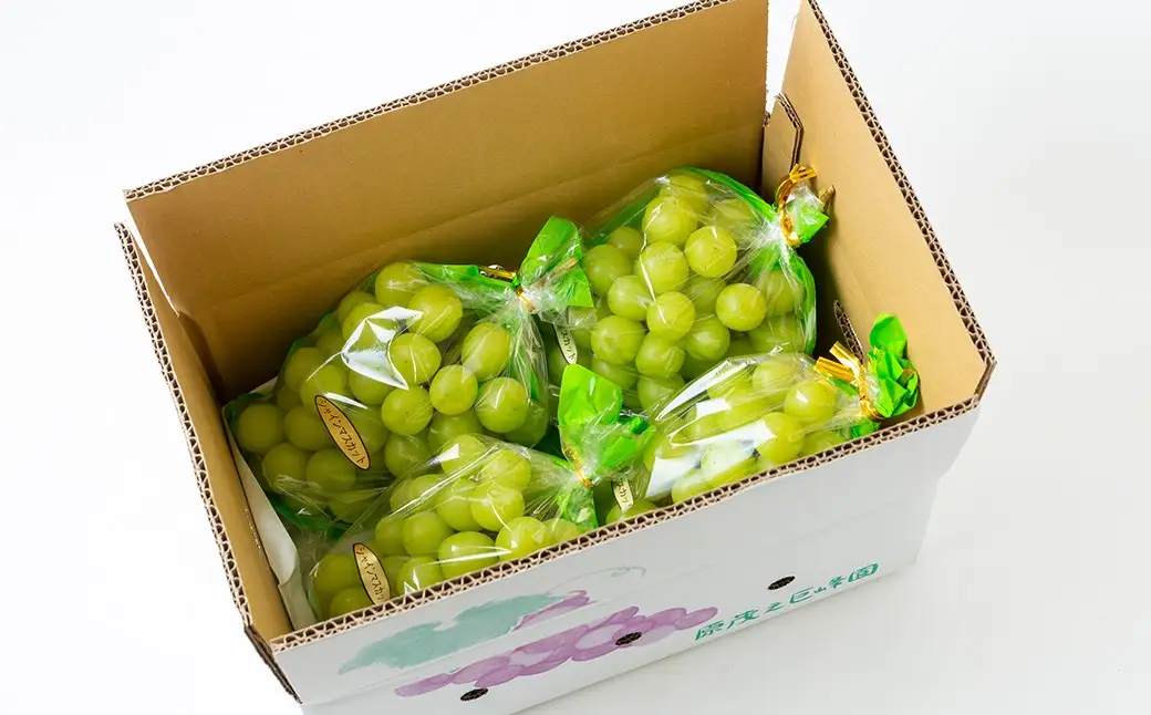 【先行予約】 原茂之巨峰園 シャインマスカット 4房から5房 （約2kg） 【2026年8月下旬～9月下旬より順次発送予定】
