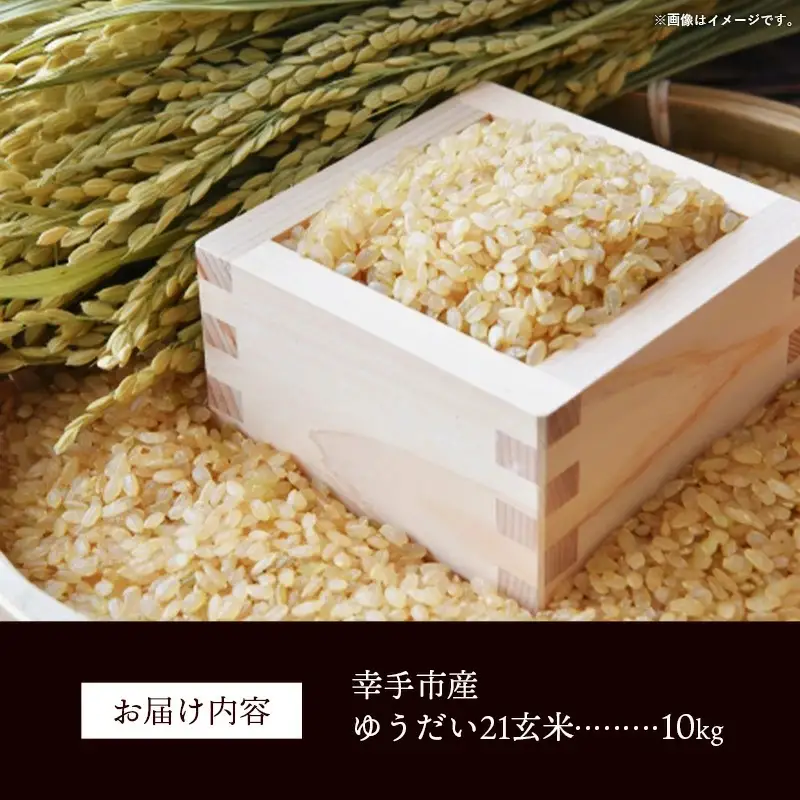 令和7年度米 埼玉県幸手産 ゆうだい21【玄米】10kg 家族みんなで大切に育てた自慢のお米 ゆうだい21【玄米】 - 米 甘み 弾力 粘り