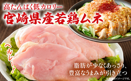 【6回定期便】宮崎県産 若鶏モモ・ムネ 合計4kg 鶏 若鶏 鶏肉 鶏モモ肉 モモ肉 モモ 鶏ムネ肉 ムネ肉 ムネ 高タンパク 低カロリー ジューシー