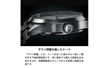 【シルバー×ブラック （AT-38SVBK）】 【株式会社Knot】 選べる！ プレミアムシリーズ オートマティック ＆ ステンレスリンクブレスレット 腕時計 時計 ドレスウオッチ ウォッチ 日本製 機械式時計 機械式 自動巻き 東京都 武蔵野市
