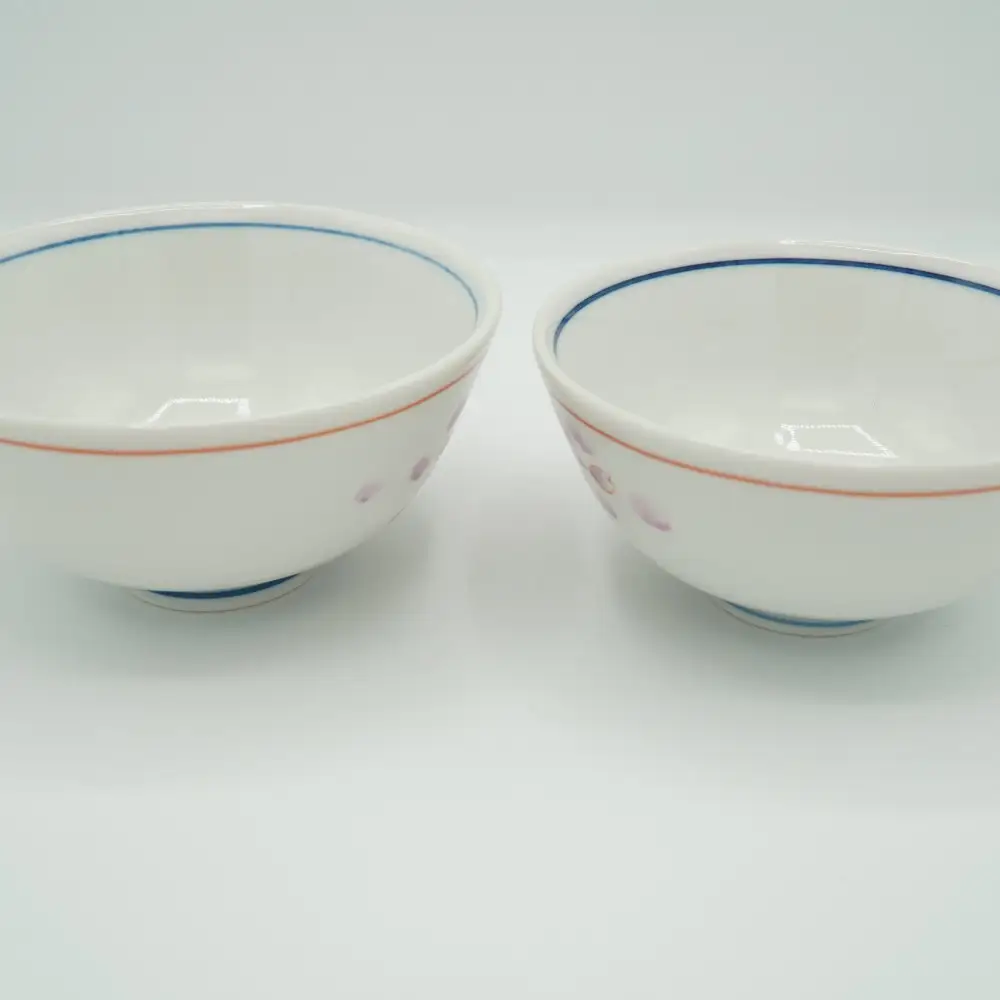 九谷焼 組飯碗・金彩桜