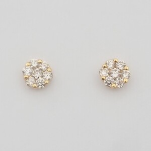 K18 0.2ct ダイヤモンド ピアス　FFP-000341