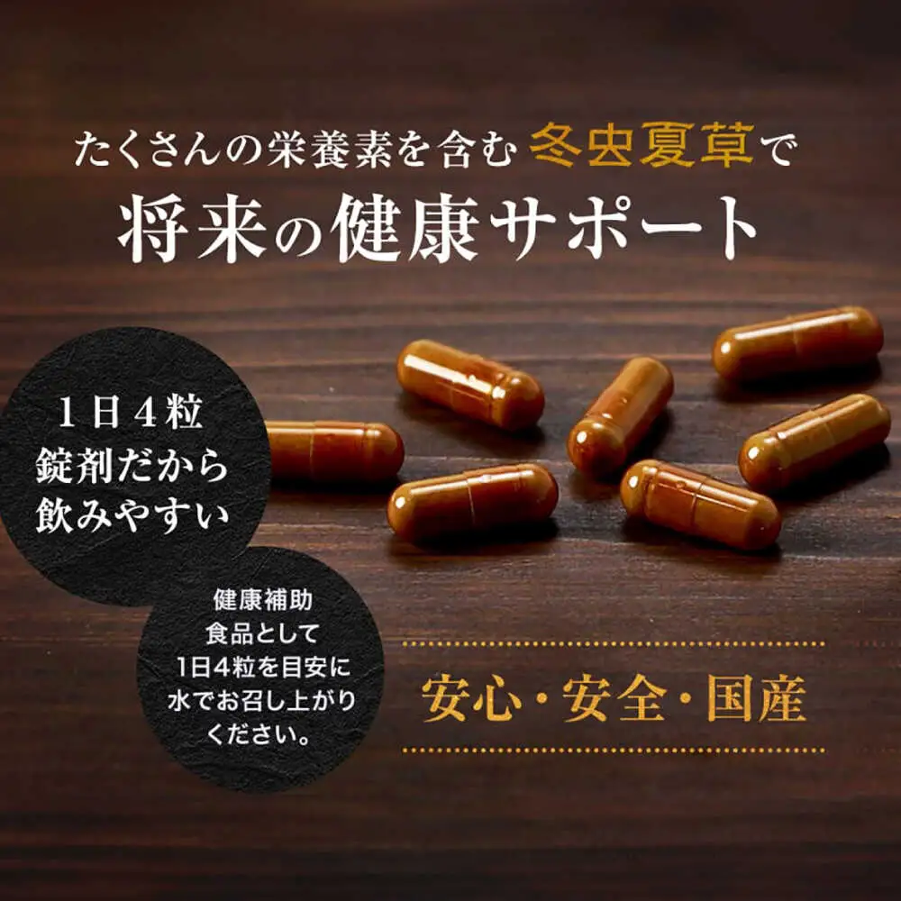6回定期冬虫夏草 峯王120粒カプセル国産冬虫夏草GAP認証[AYBM030]
