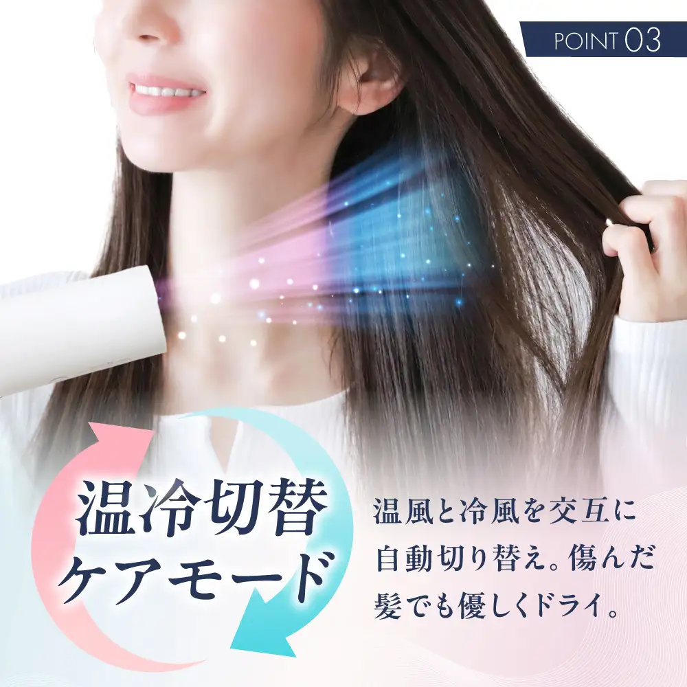 ワンダム ヘアドライヤー ホワイト AOER004 ドライヤー